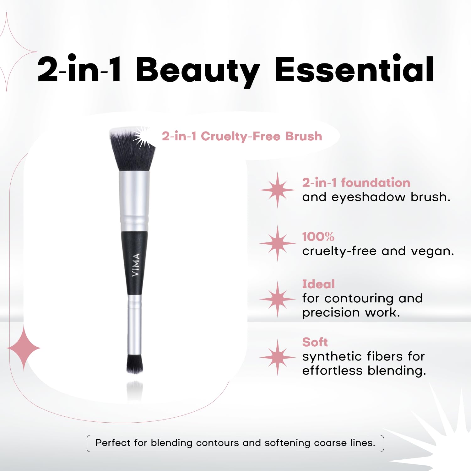 Vima Dual Ended Makeup Brush - Image 3