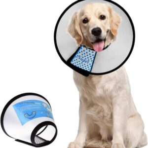 Supet Dog Cone Collar Adjustable After Surgery, Comfortable