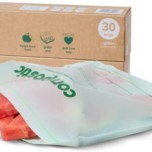 Compostic Home Compostable Resealable Gallon Bags