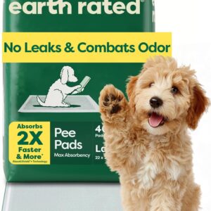 Earth Rated Max Absorbency Puppy Pee Pads for Dogs