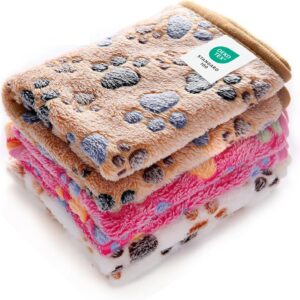 Luciphia 1 Pack 3 Blankets Super Soft Fluffy Premium Fleece Pet Blanket