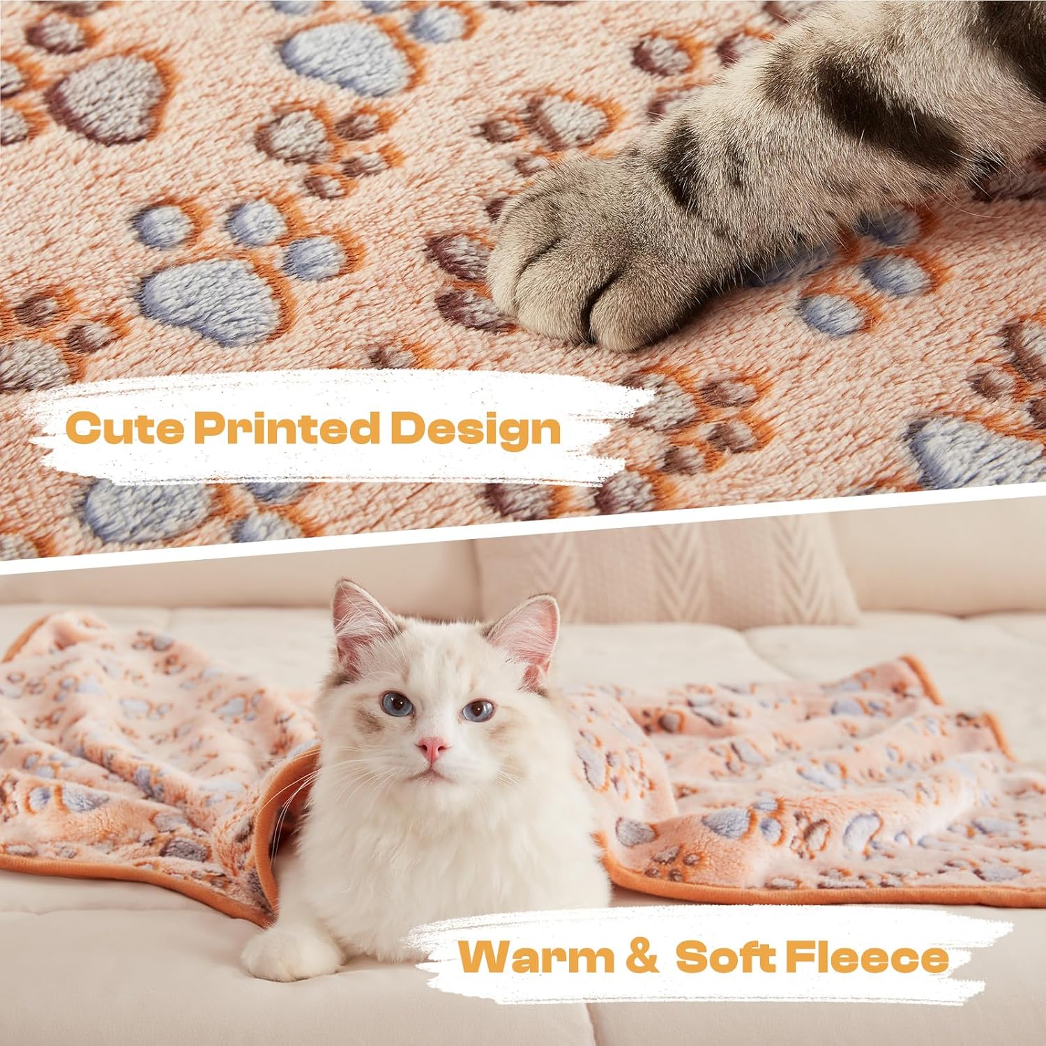 Luciphia 1 Pack 3 Blankets Super Soft Fluffy Premium Fleece Pet Blanket - Image 3
