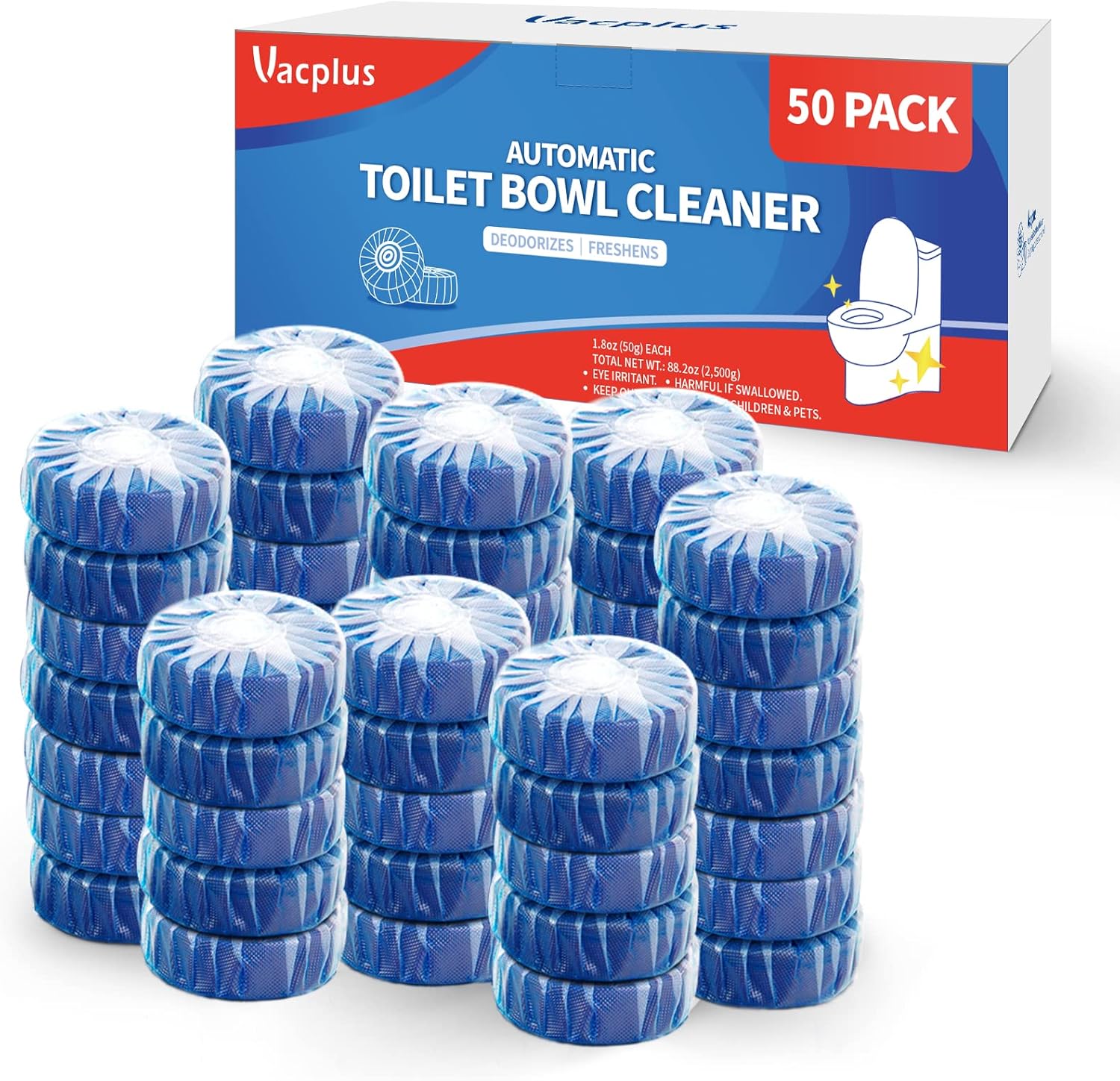 Vacplus Automatic Toilet Bowl Cleaner Tablets