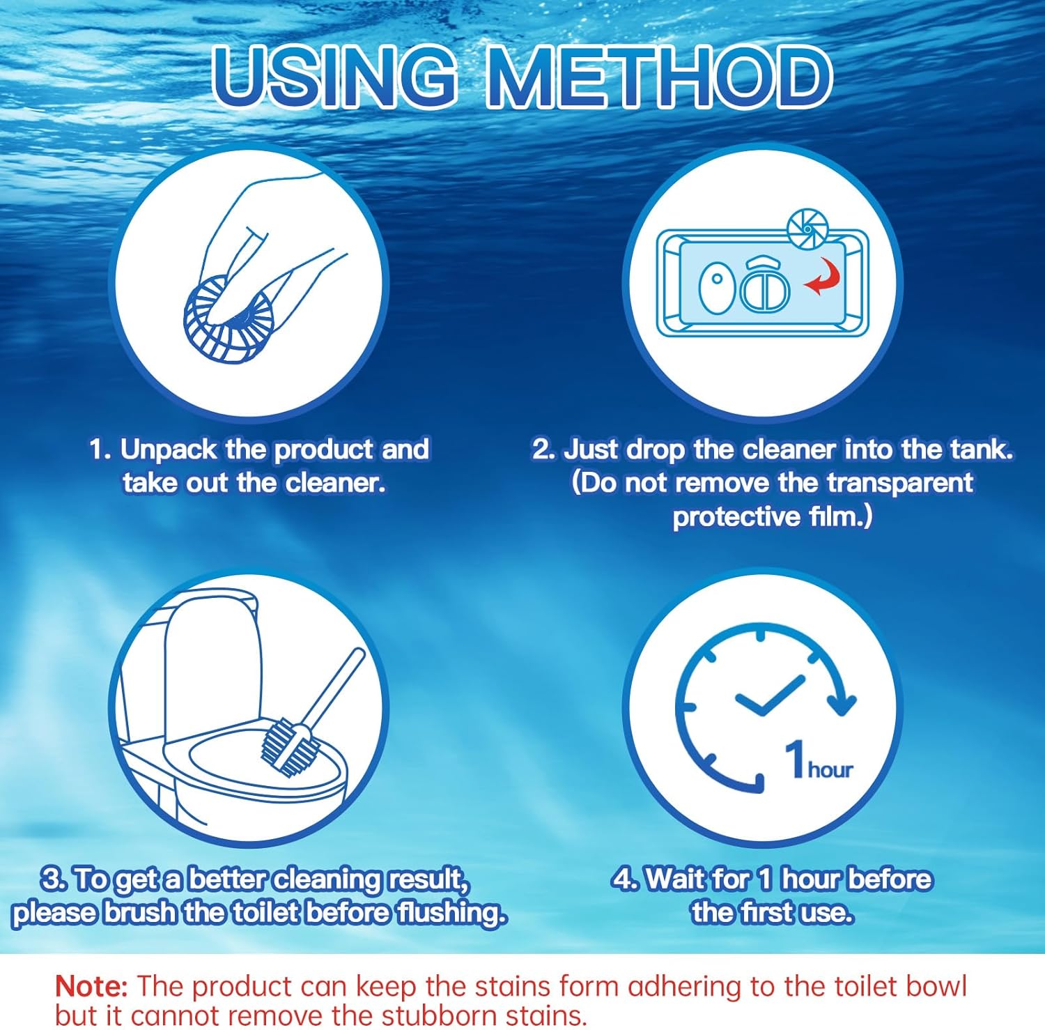 Vacplus Automatic Toilet Bowl Cleaner Tablets - Image 2