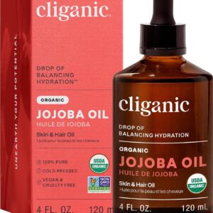 Cliganic Organic Jojoba Oil, 100% Pure (4oz)